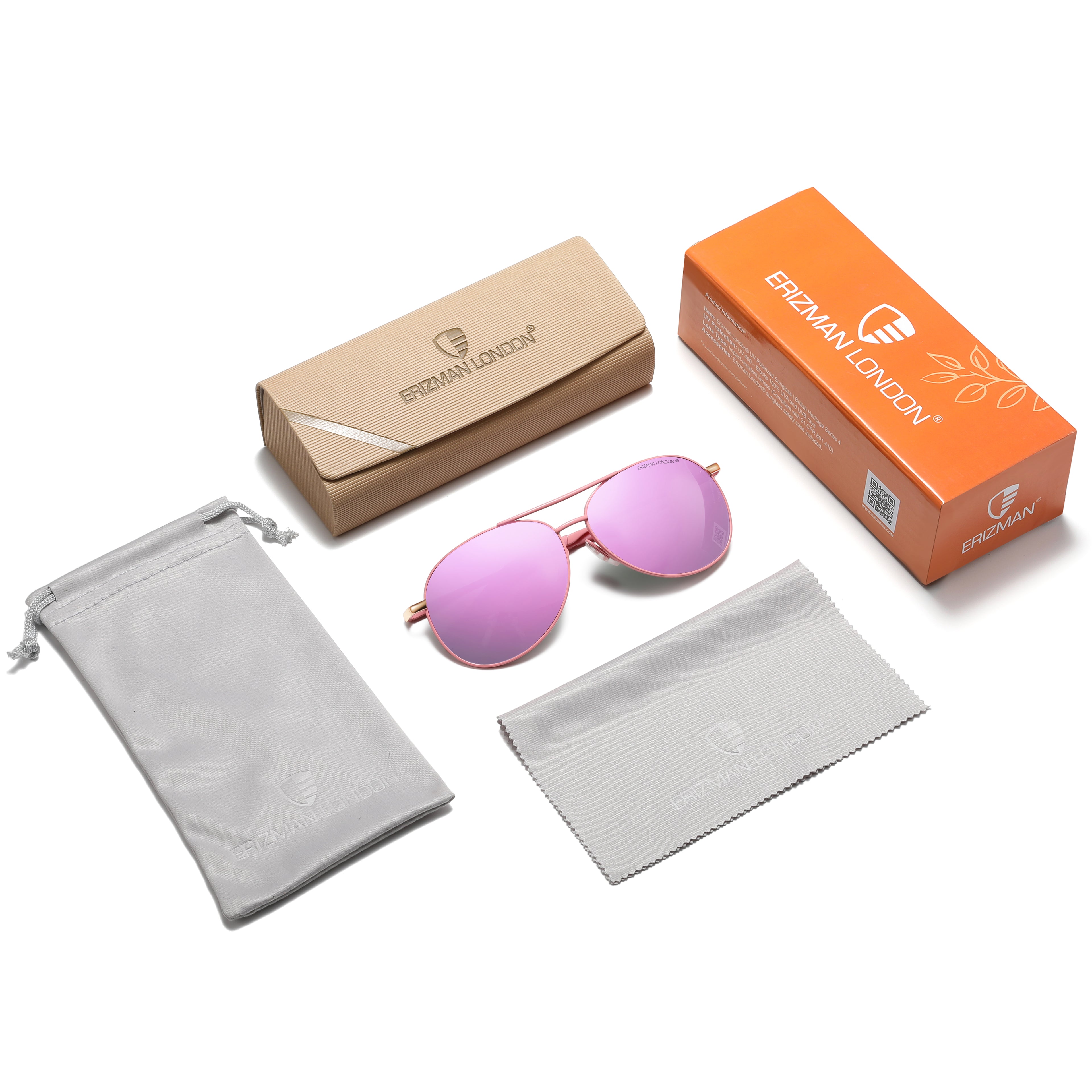 EL77R-C2 Genuine UV400 HD Polarized Men Women Unisex Pilot Sunglass