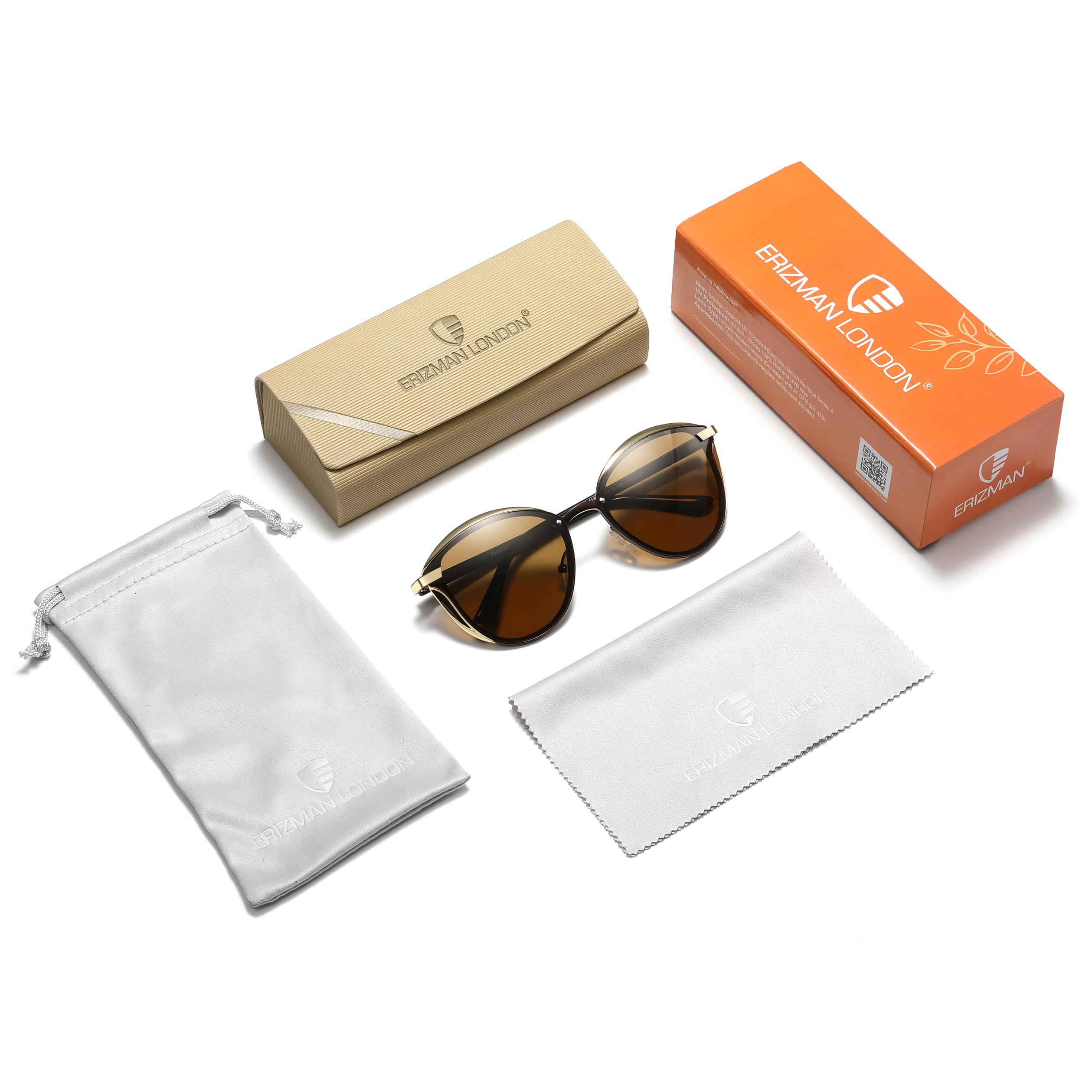 EL73N-C1 Genuine UV400 HD Polarized Women Cat's Eye Sunglass