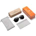 EL77R-C1 Genuine UV400 HD Polarized Men Women Unisex Pilot Sunglass